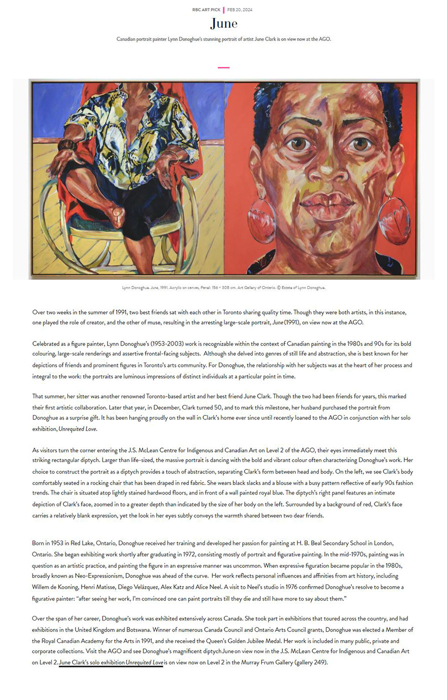 Foyer
"June" RBC Art Pick, February 20th, 2024